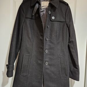 Banana Republic Black Trench Coat - Conditio  - Like New
